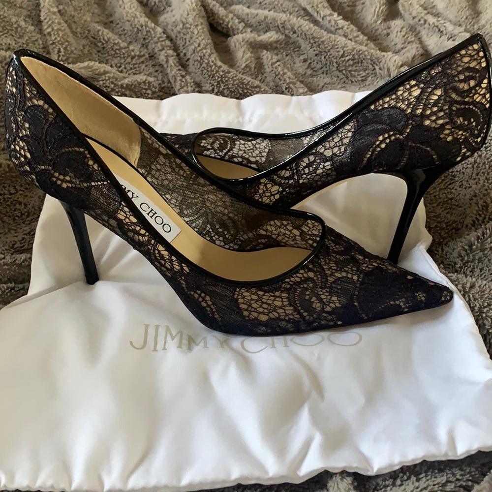 Jimmy Choo heels - Agnes Olac - black -HOST PICK!